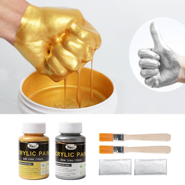 60ml Gold Paint Metallic Acrylic Paint,waterproof Not Faded for Statuary  Coloring DIY Hand Clothes Painted Graffiti Pigments