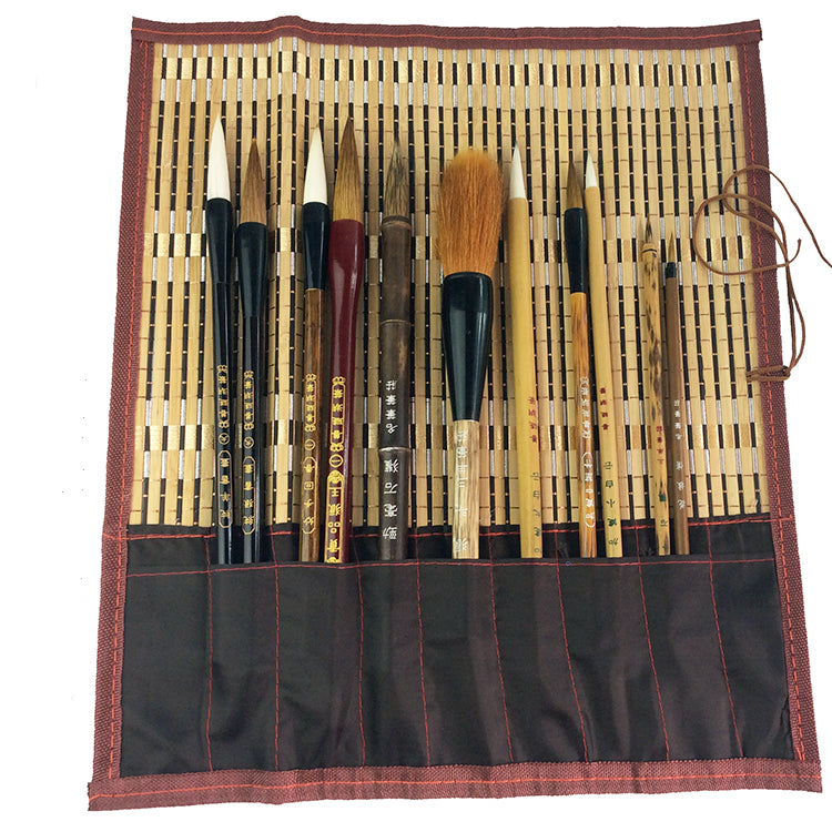 11pcs Claborate-Style Painting Writing Calligraphy Kanji Japanese Sumi Drawing Brushes