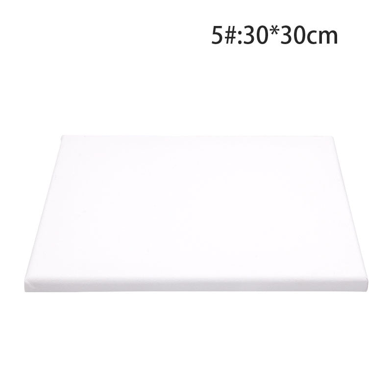 White Blank Square Artist Canvas Wooden Board Frame