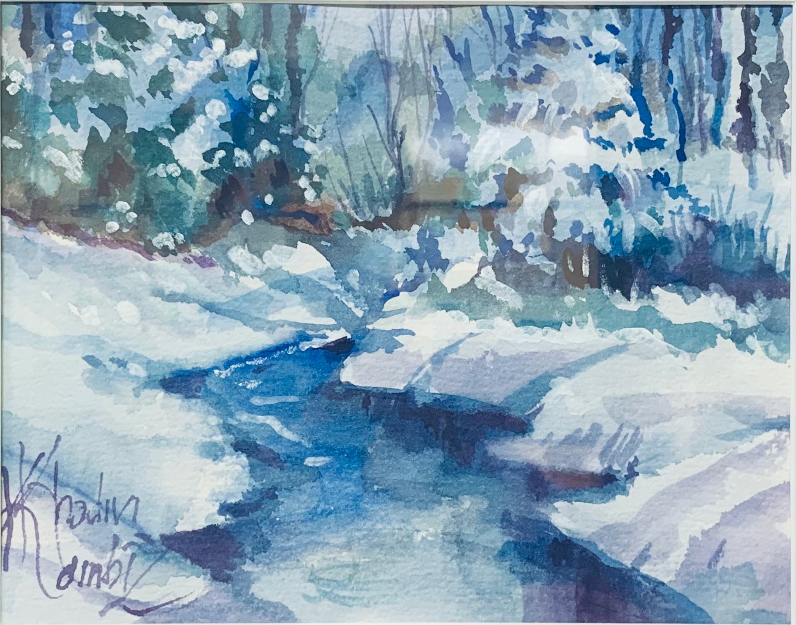 By The Creek in Winter, Colorado