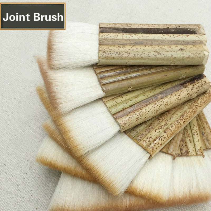 9Pcs Joint Broad Brushes on Watercolor/Oil Painting