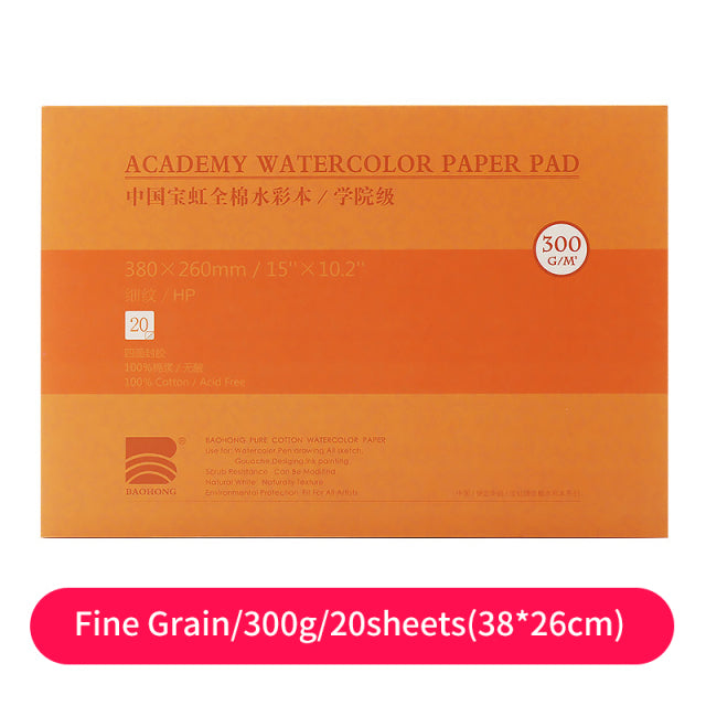 Baohong Professional Pure Cotton Watercolour 300g/m2 / 20 sheets