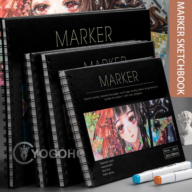8K Thickened Sketchbook Sketchbook Oil Painting Style A4 Sketchpaper  Drawing Book for Students 16K Sketchbook Painting Book