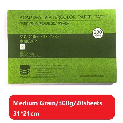 Baohong Professional Pure Cotton Watercolour 300g/m2 / 20 sheets