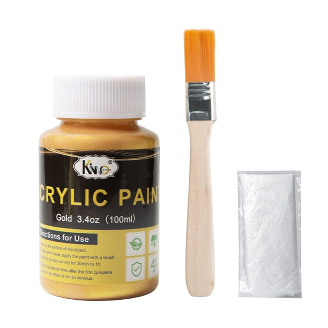 Gold Paint Metallic Waterproof Acrylic Paint – Artbiz Supply