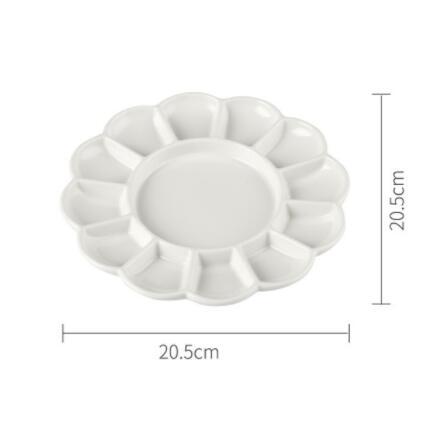 Flower Plum Rectangle-shapes Ceramic Porcelain Palettes